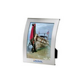 Curved Aluminum Photo Frame (Holds 5"x7" Photo)